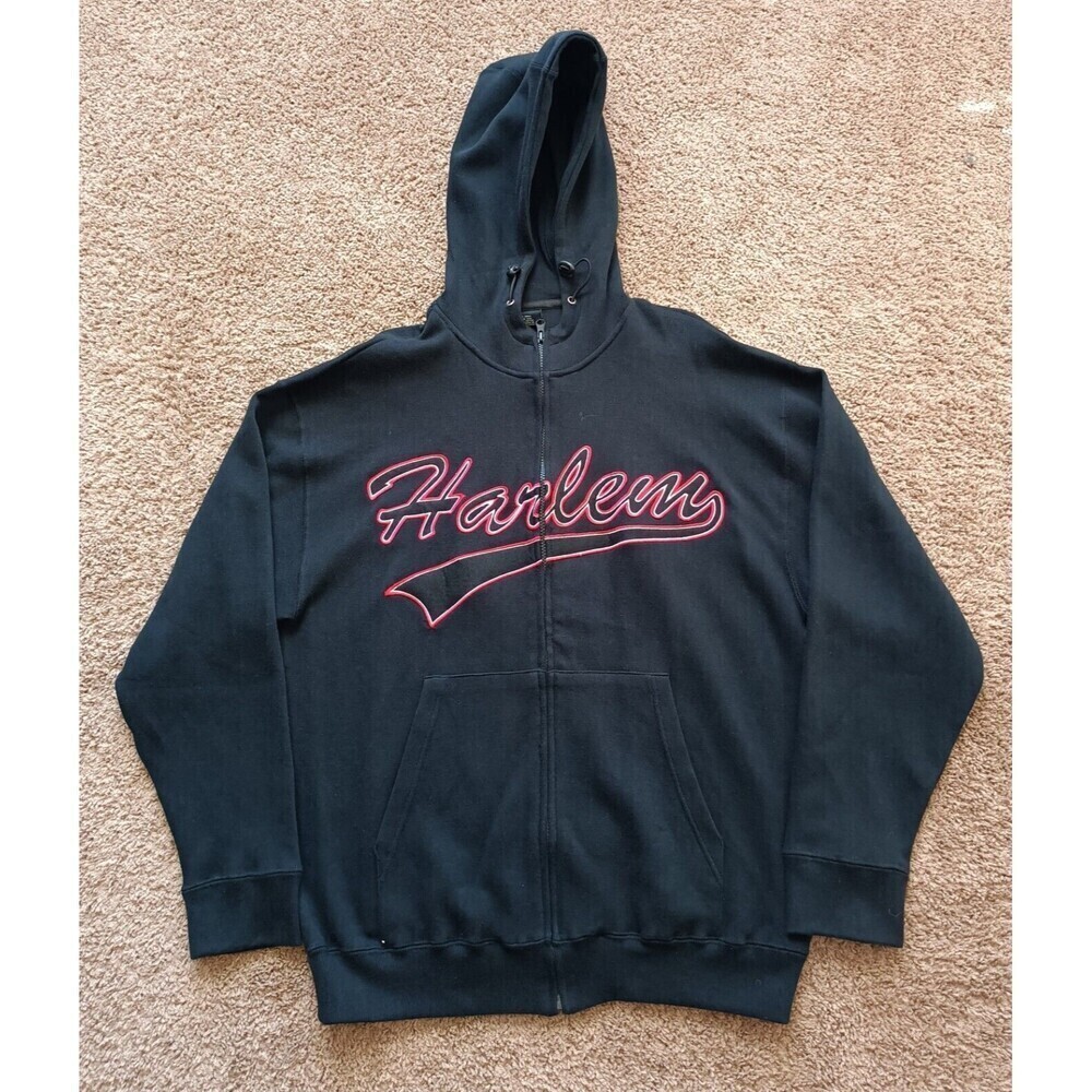 New York Hoodie Men's Size Medium Black Full Zip Vintage